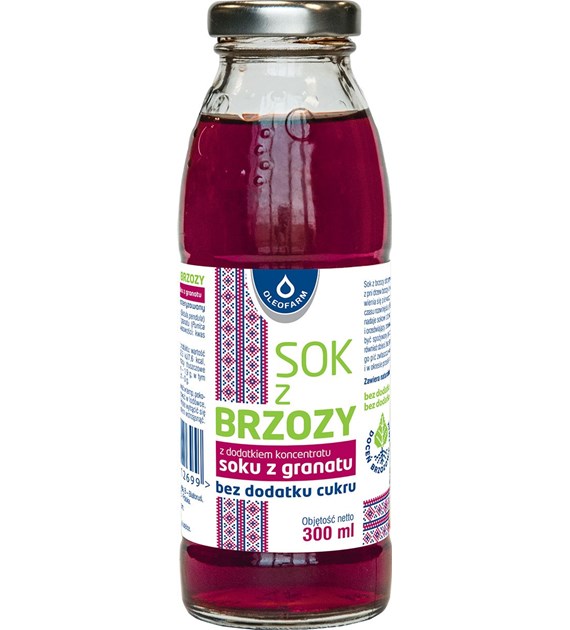 OLEOFARM Sok z brzozy z granatem b/c 300ml