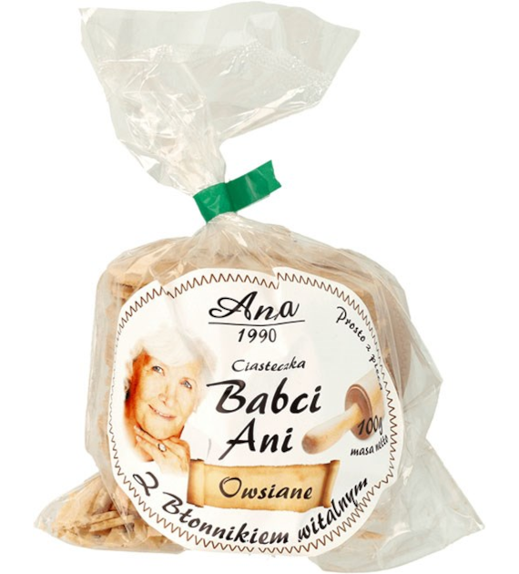 ANIA Ciast. Babci Ani owsiane z błonnikiem 100 g