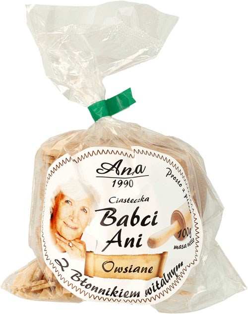 ANIA Ciast. Babci Ani owsiane z błonnikiem 100 g