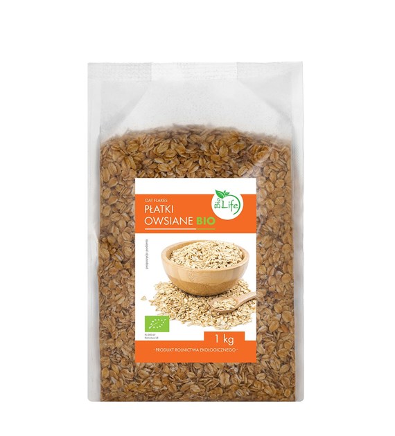 BIOLIFE Płatki owsiane BIO 1kg