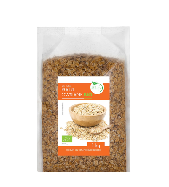 BIOLIFE Płatki owsiane BIO 1kg