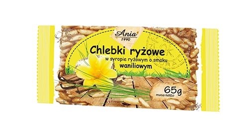 ANIA Chlebki ryżowe waniliowe w syr. ryżowym 65g