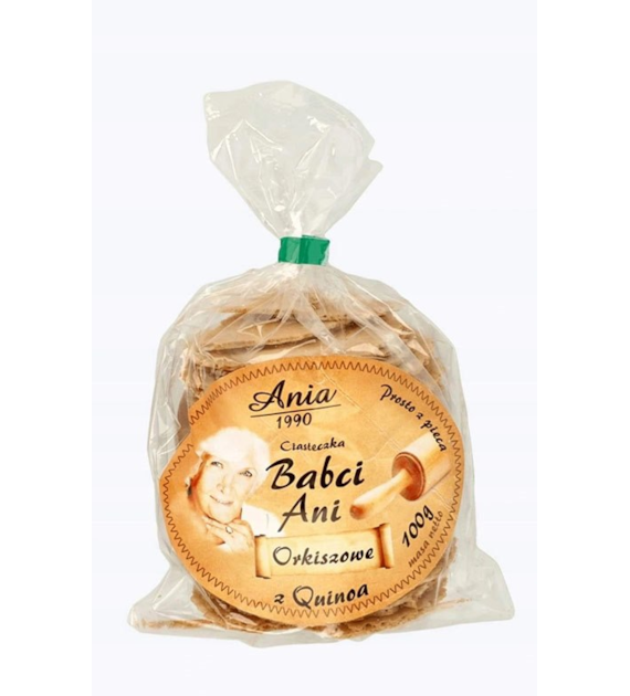 ANIA Ciast. Babci Ani orkiszowe quinoa 100 g
