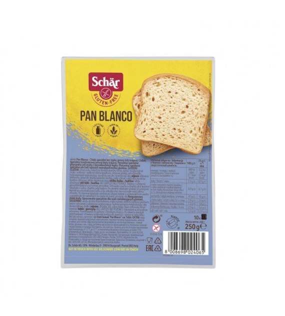 SCHAR Chleb biały krojony Pan Blanco bezglutenowy 250g