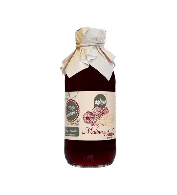 ATODOBRE! Syrop Malina i Imbir z aronią 330ml