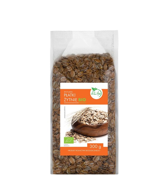 BIOLIFE Płatki żytnie BIO 300g