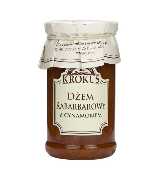 KROKUS Dżem rabarbarowy z cynamonem 235g
