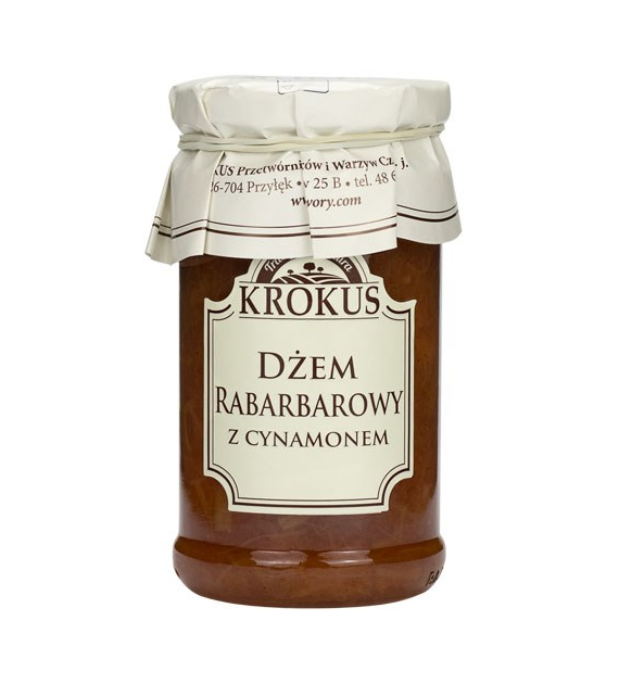KROKUS Dżem rabarbarowy z cynamonem 235g