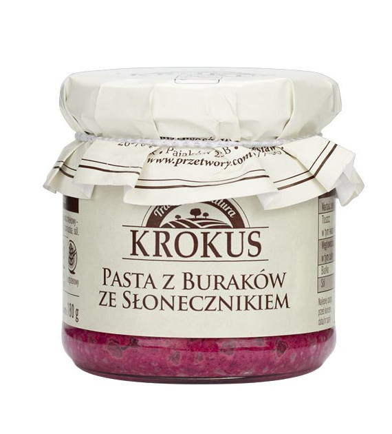 KROKUS Pasta z buraków ze słonecznikiem 180g