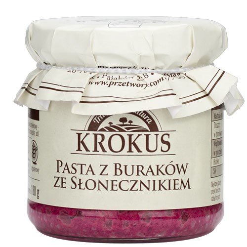 KROKUS Pasta z buraków ze słonecznikiem 180g