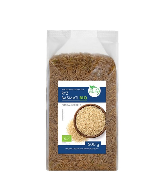 BIOLIFE Ryż basmati pełnoziarnisty 500g BIO