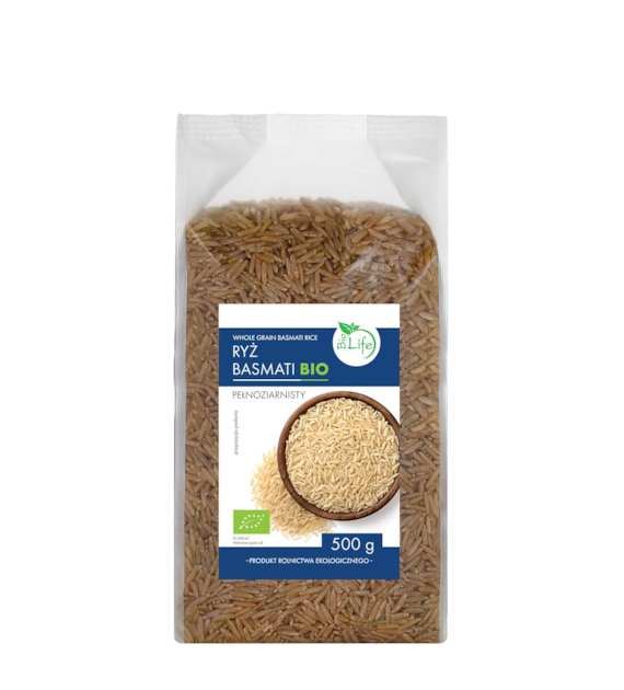 BIOLIFE Ryż basmati pełnoziarnisty 500g BIO