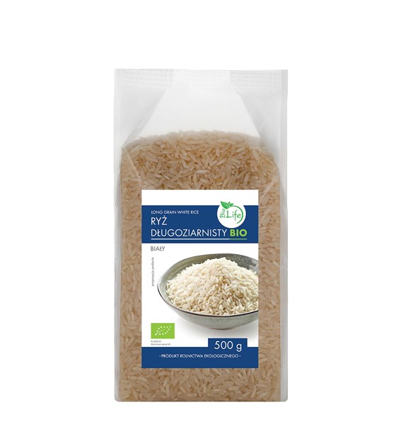BIOLIFE Ryż biały długoziarnisty 500g BIO