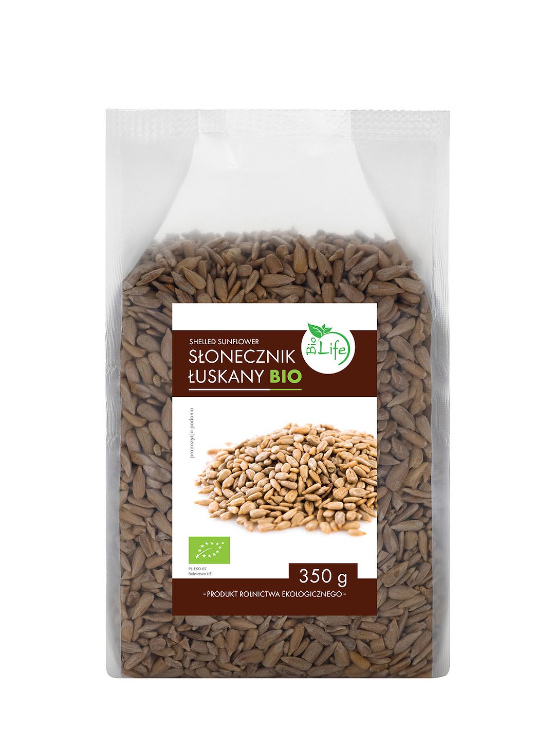 BIOLIFE Słonecznik łuskany BIO 350g