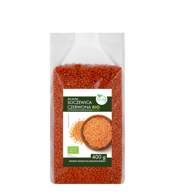 BIOLIFE Soczewica czerwona BIO 400g
