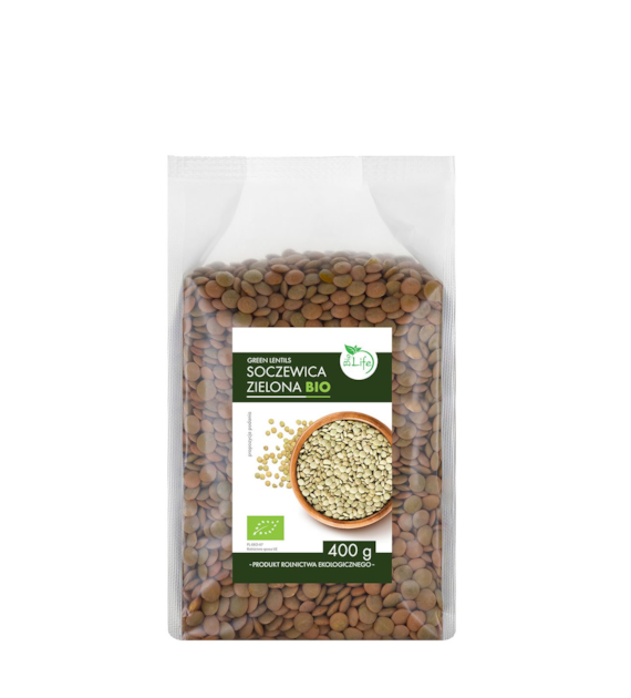 BIOLIFE Soczewica zielona BIO 400g