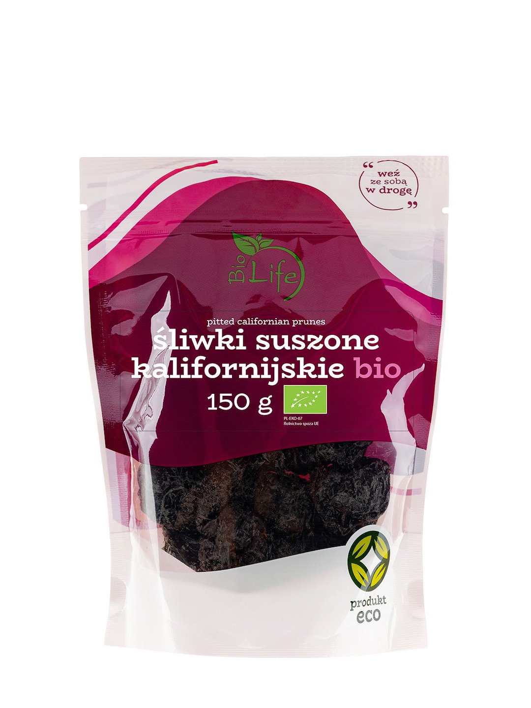 BIOLIFE Śliwki kalifornijskie bez pestki BIO 150g