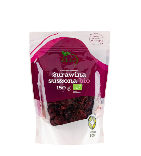 BIOLIFE Żurawina suszona BIO 150g