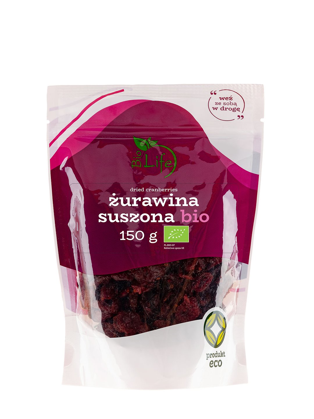 BIOLIFE Żurawina suszona BIO 150g