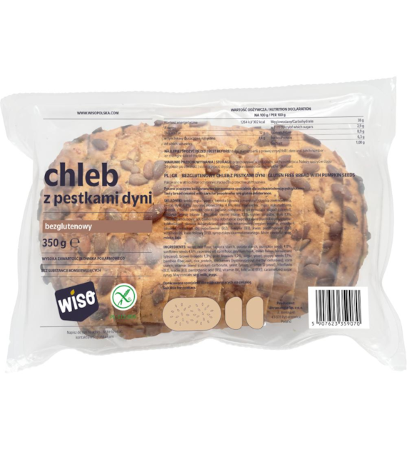 WISO Chleb z pestkami dyni 350g