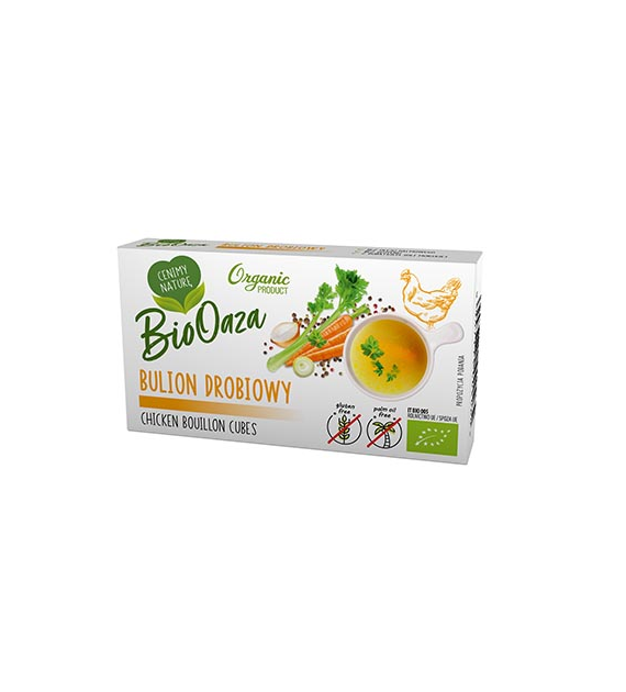 BIOOAZA Kostka rosołowa drobiowa 66g BIO
