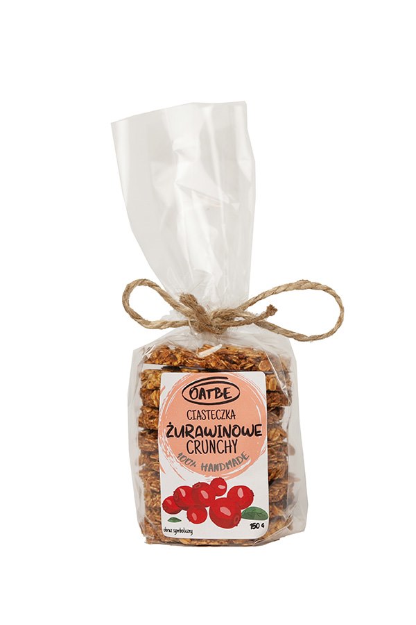 OATBE Ciasteczka żurawinowe crunchy 150g