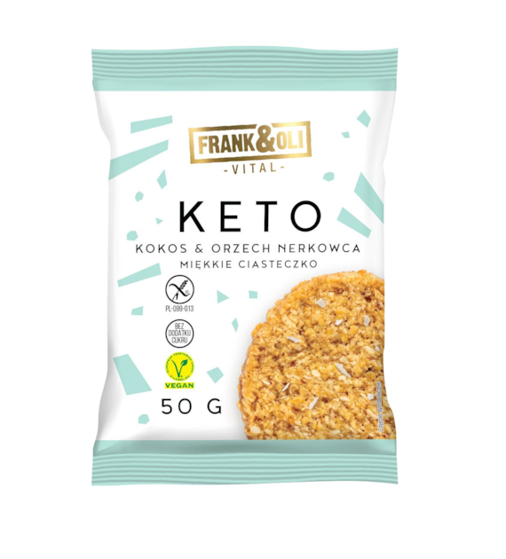 FRANK&OLI Keto kokos i orzech nerkowca b/c 50g