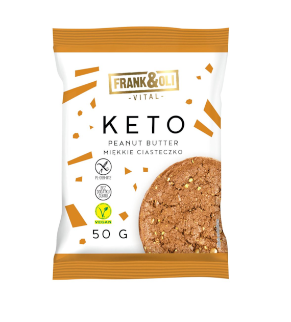 FRANK&OLI Keto masło orzechowe i chia b/c 50g