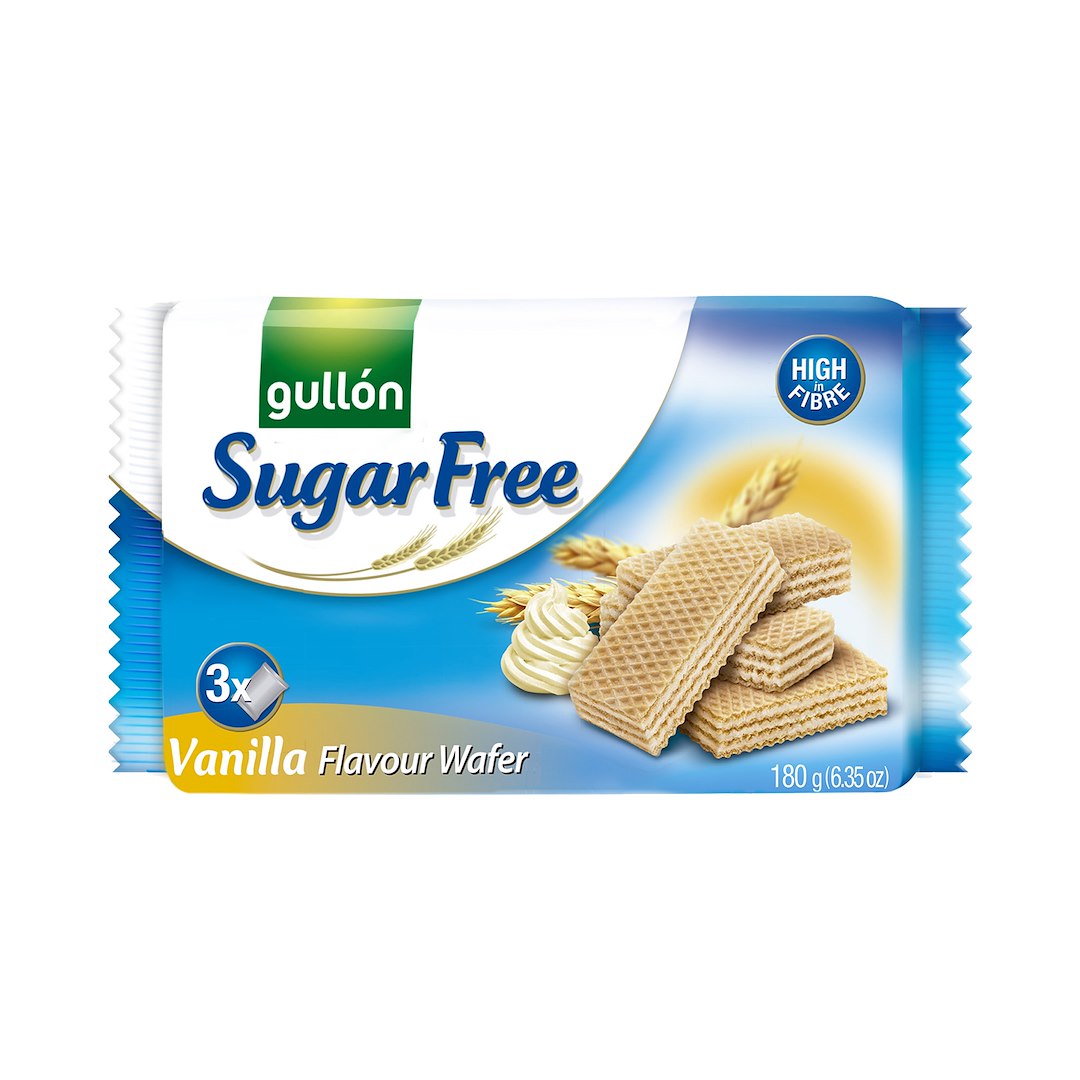 Gullon Wafle z nadzieniem o smaku waniliowym 180g