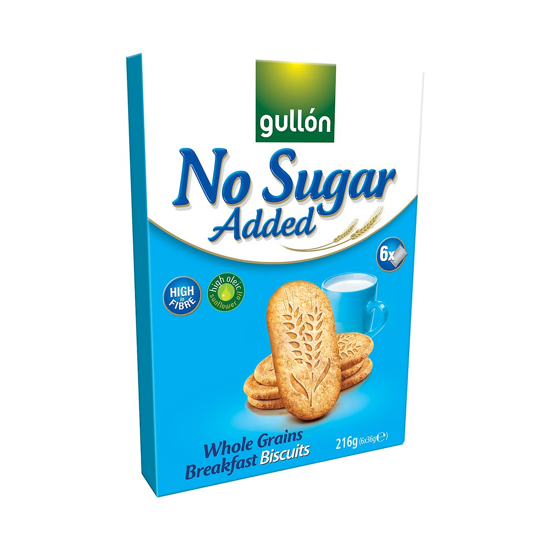 Gullon Ciastka pełnoziarniste śniadaniowe Breakfast Biscuits bez cukru 216g