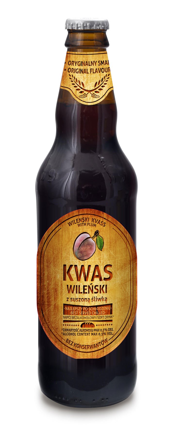 PBE Kwas chlebowy Wileński ze śliwką 500ml