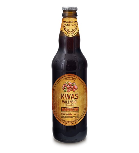 PBE Kwas chlebowy Wileński z żurawiną 500ml