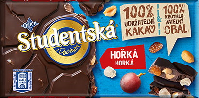 ORION Czekolada Studentska Gorzka 170g