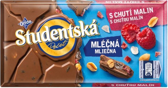ORION Czekolada Studentska Malina 170g