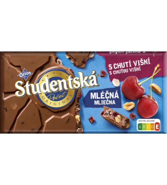 ORION Czekolada Studentska Wiśnia 170g