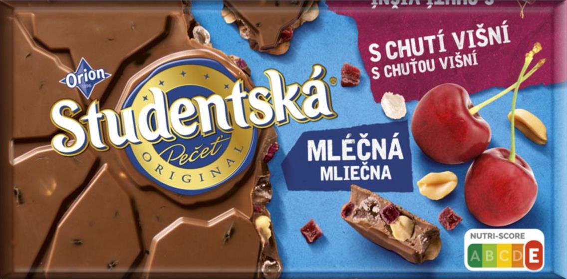 ORION Czekolada Studentska Wiśnia 170g