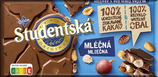 ORION Czekolada Studentska Mleczna 170g