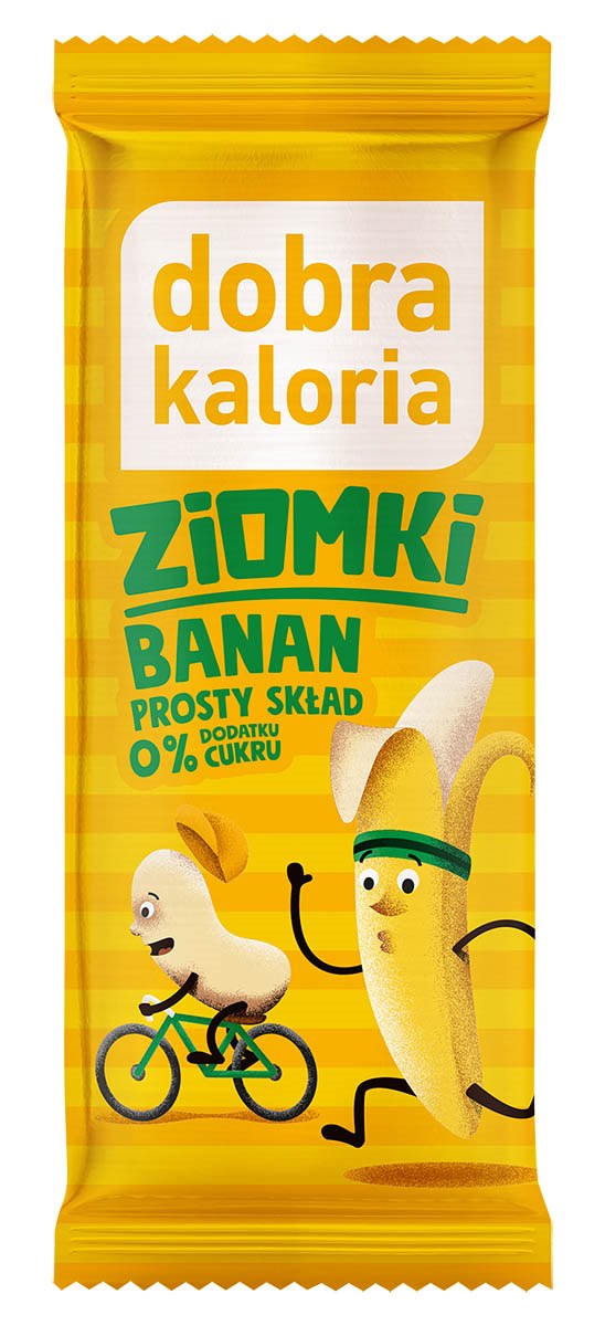 DOBRA KALORIA Ziomki baton z orzechów nerkowca Banan 32g
