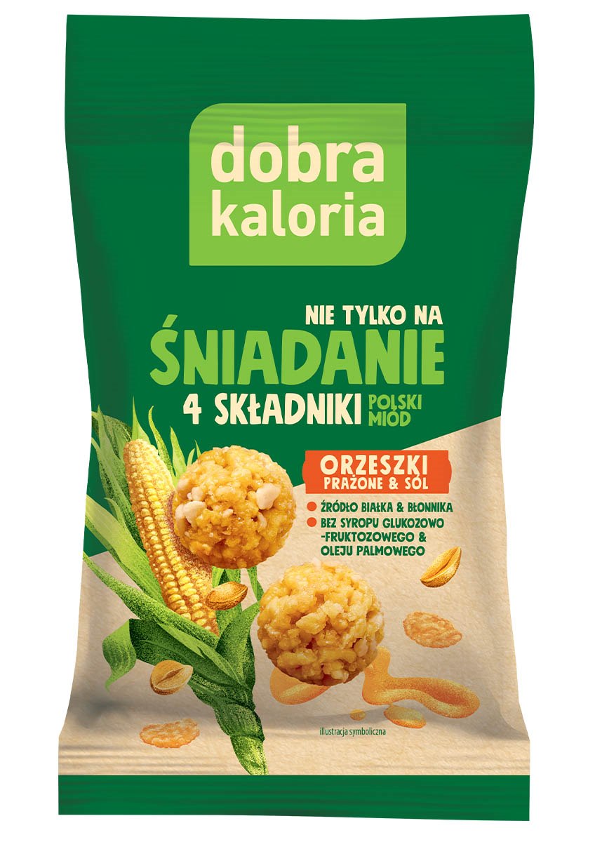 DOBRA KALORIA Kulki Śniadanie orzeszki prażone i sól 32g