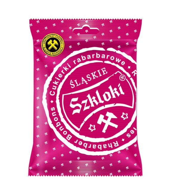 Śląskie szkloki rabarbarowe 80g