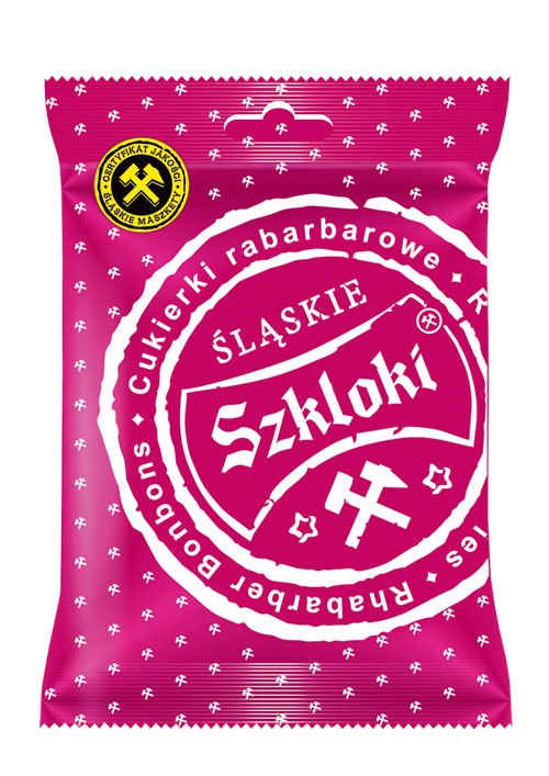 Śląskie szkloki rabarbarowe 80g