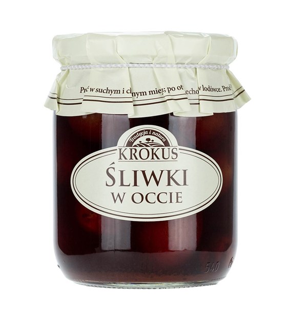 KROKUS Śliwki w occie 500g
