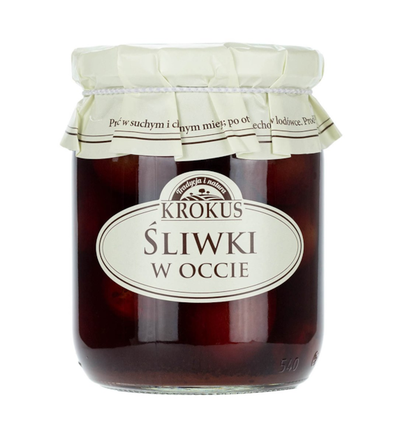 KROKUS Śliwki w occie 500g