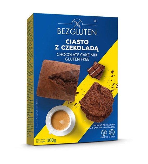 BEZGLUTEN Ciasto z czekoladą w proszku 300g