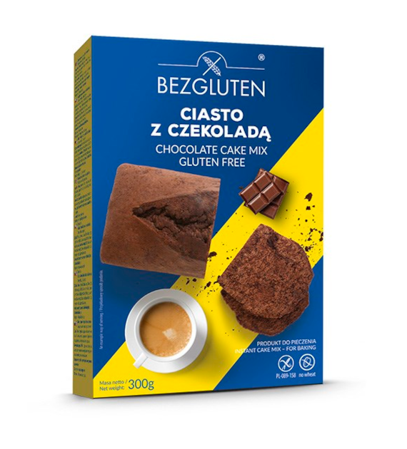 BEZGLUTEN Ciasto z czekoladą w proszku 300g