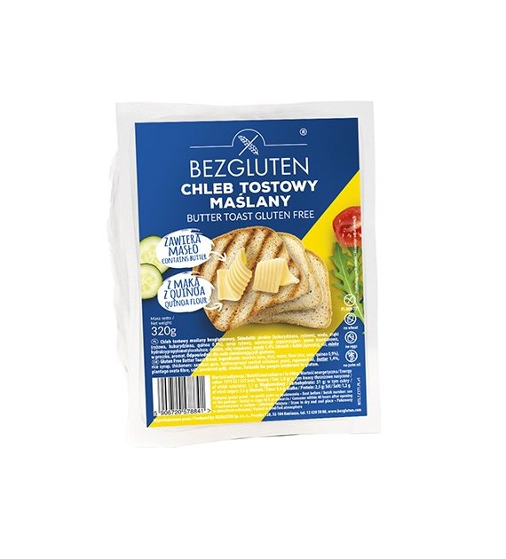 BEZGLUTEN Chleb tostowy maślany 320g