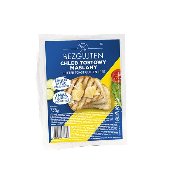 BEZGLUTEN Chleb tostowy maślany 320g