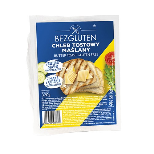BEZGLUTEN Chleb tostowy maślany 320g