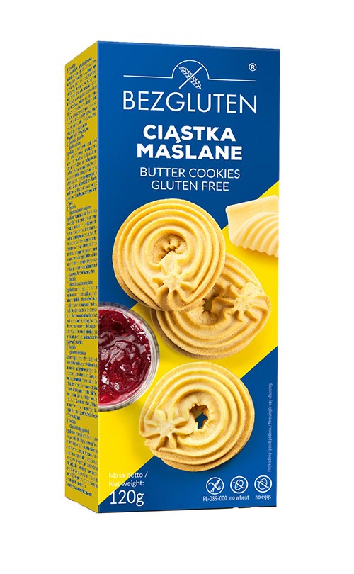 BEZGLUTEN Ciastka maślane 120g