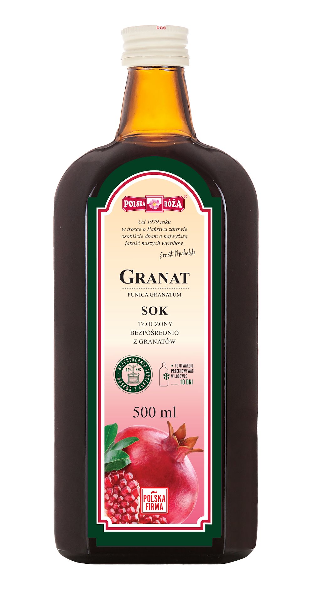 POLSKA RÓŻA Sok z granatu 100% 500ml